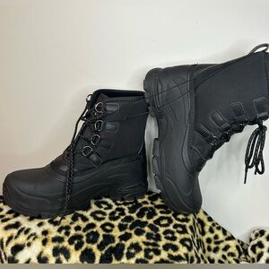 Staheekum Mens Winter Duck Boots 8 Black 3M Thinsulate Snow Hiking Boots
